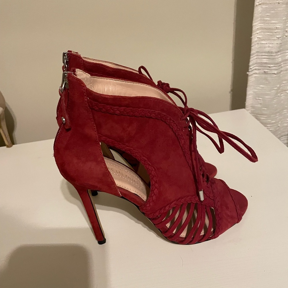 Alex Les Filles Joyce Lace-Up Open-Toe Shooties